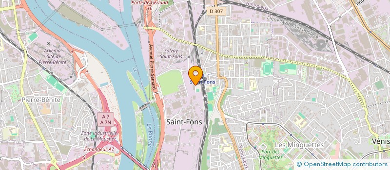 localisation de l'entreprise SCI SAINT FONS - SAINT GOBAIN  SAINT-FONS