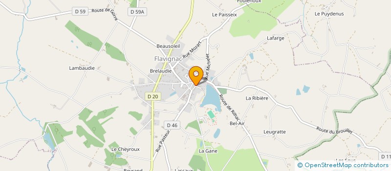 localisation de l'entreprise SCI SAINT FORTUNAT  FLAVIGNAC