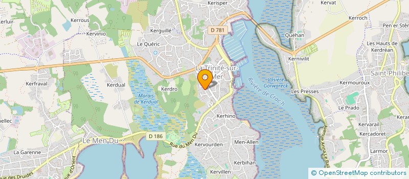 localisation de l'entreprise SCI SAINT-FRANCOIS  LA TRINITE-SUR-MER