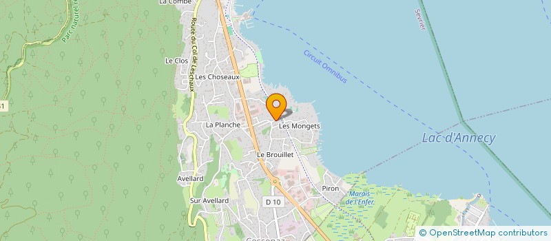 localisation de l'entreprise SCI SAINT FRANCOIS  SEVRIER