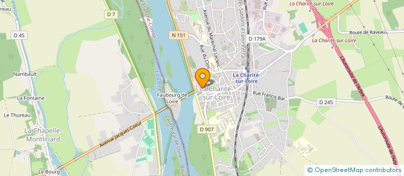 localisation de l'entreprise SCI SAINT FRANCOIS D'ASSISE  LA CHARITE-SUR-LOIRE