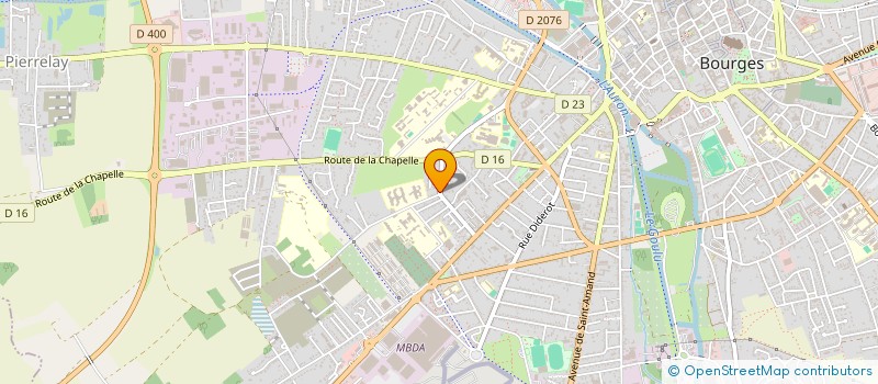 localisation de l'entreprise SCI SAINT FRANCOISS  BOURGES