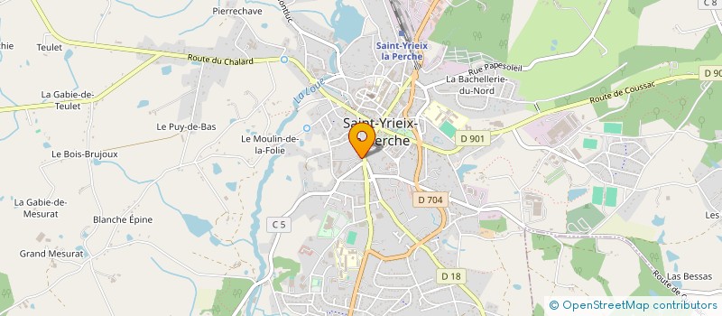 localisation de l'entreprise SCI SAINT FRONT à SAINT-YRIEIX-LA-PERCHE