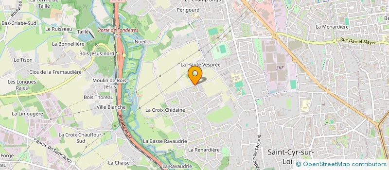 localisation de l'entreprise SCI SAINT GATIEN  SAINT-CYR-SUR-LOIRE