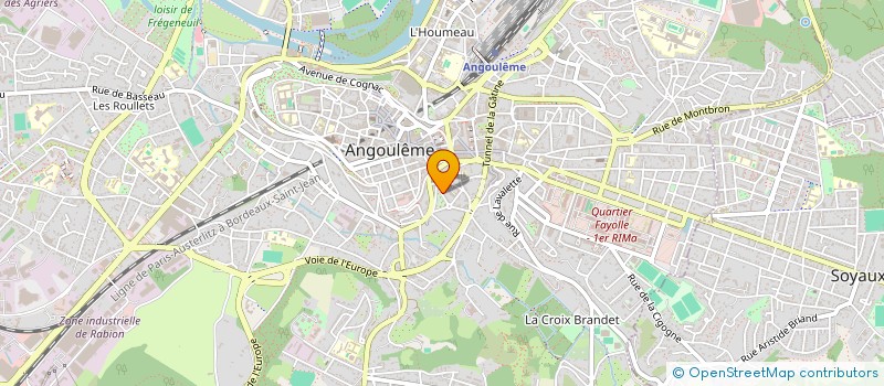 localisation de l'entreprise SCI SAINT GELAIS à ANGOULEME