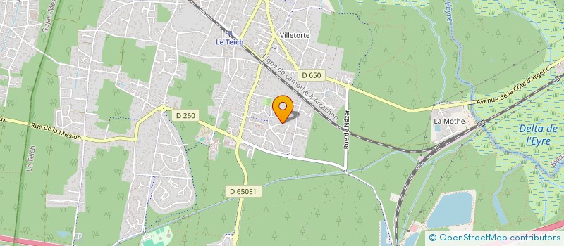 localisation de l'entreprise SCI SAINT GENIES  LE TEICH