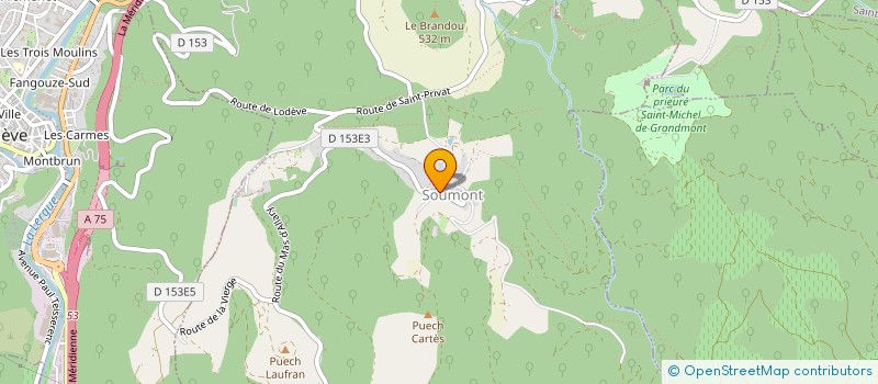 localisation de l'entreprise SCI SAINT GENIES  LODEVE