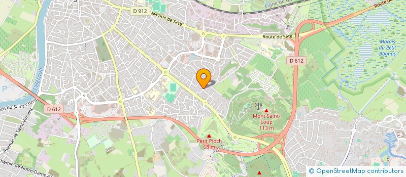 localisation de l'entreprise SCI SAINT GENIES  AGDE