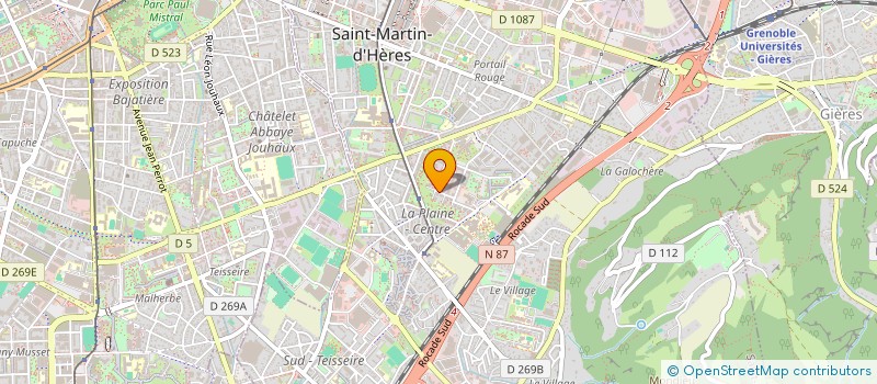 localisation de l'entreprise SCI SAINT GENIX  SAINT-MARTIN-D'HERES