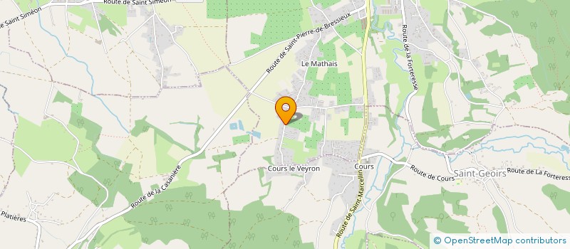 localisation de l'entreprise SCI SAINT GEOIRS  SAINT-ETIENNE-DE-SAINT-GEOIRS