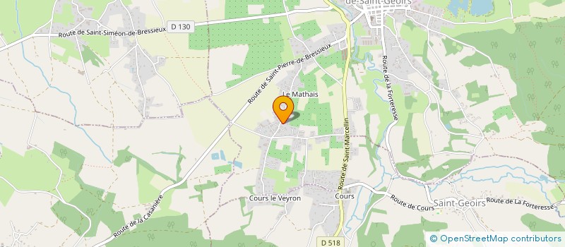 localisation de l'entreprise SCI SAINT GEOIRS INVEST  SAINT-GEOIRS