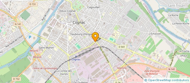 localisation de l'entreprise SCI SAINT GEORGES à COGNAC