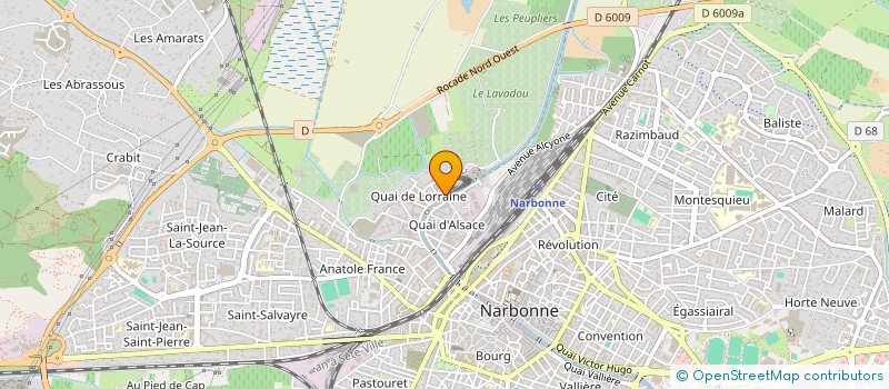localisation de l'entreprise SCI SAINT GEORGES  NARBONNE