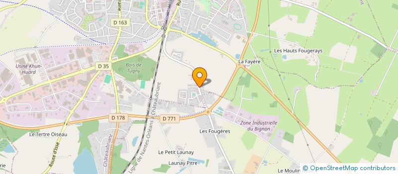 localisation de l'entreprise SCI SAINT-GEORGES  CHATEAUBRIANT