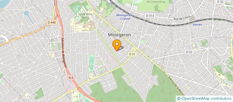 localisation de l'entreprise SCI SAINT GEORGES à MONTGERON