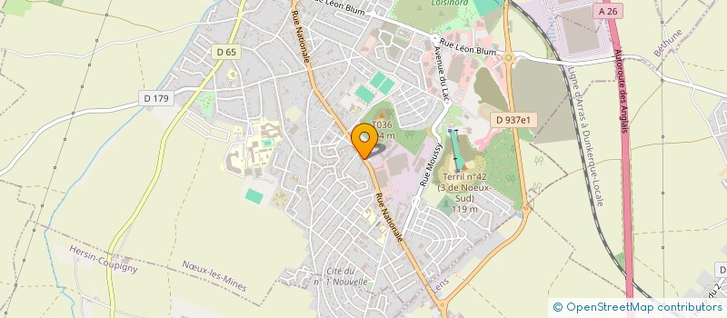 localisation de l'entreprise SCI SAINT GEORGES  NUX-LES-MINES