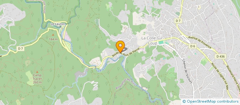 localisation de l'entreprise SCI SAINT GEORGES  LA COLLE-SUR-LOUP