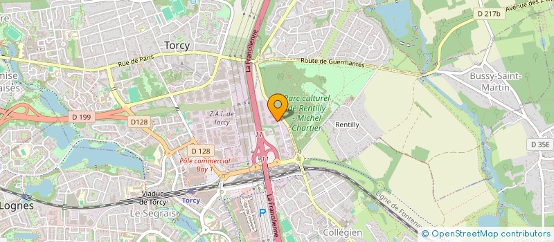 localisation de l'entreprise SCI SAINT-GEORGES  BUSSY-SAINT-MARTIN