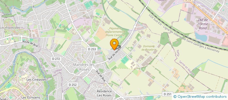 localisation de l'entreprise SCI SAINT GEORGES  MANDRES-LES-ROSES