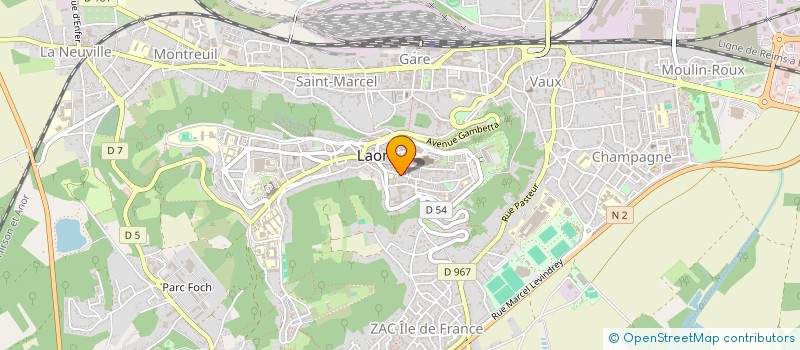 localisation de l'entreprise SCI SAINT GEORGES ET SAINT QUIRIN à LAON