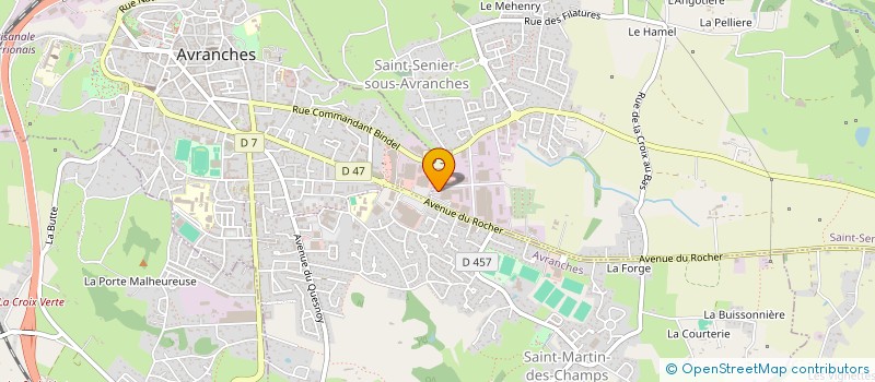 localisation de l'entreprise SCI SAINT GERMAIN  SAINT-SENIER-SOUS-AVRANCHES