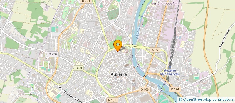 localisation de l'entreprise SCI SAINT-GERMAIN à AUXERRE