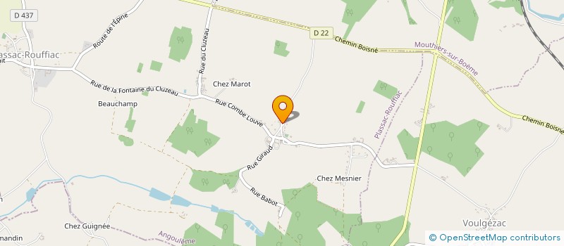 localisation de l'entreprise SCI SAINT GERMAIN  PLASSAC-ROUFFIAC