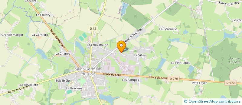 localisation de l'entreprise SCI SAINT-GERMAIN à SAINT-GERMAIN-DU-BOIS