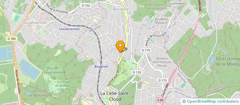 localisation de l'entreprise SCI SAINT GERVAIS  BOUGIVAL