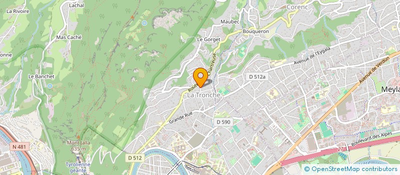 localisation de l'entreprise SCI SAINT GILDAS  LA TRONCHE