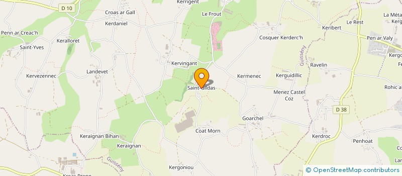 localisation de l'entreprise SCI SAINT GILDAS  GUISSENY