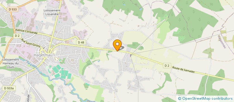 localisation de l'entreprise SCI SAINT GIRONS  HAGETMAU