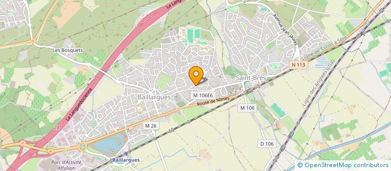 localisation de l'entreprise SCI SAINT GREGOIRE  BAILLARGUES