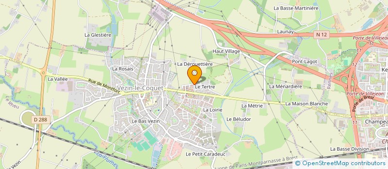 localisation de l'entreprise SCI SAINT-GREGOIRE  VEZIN-LE-COQUET