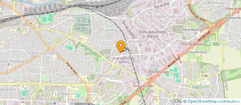 localisation de l'entreprise SCI SAINT GREGOIRE BATIMENT G.  RENNES