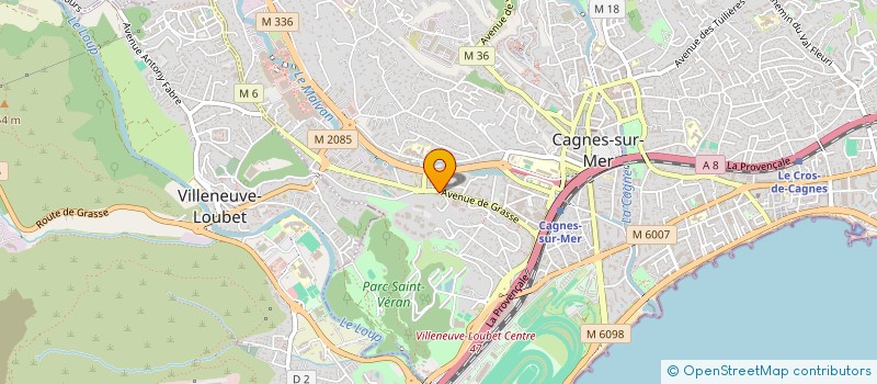 localisation de l'entreprise SCI SAINT GREGORY à CAGNES-SUR-MER