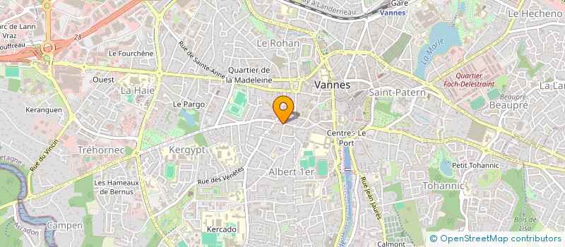 localisation de l'entreprise SCI SAINT-GUENHAEL à VANNES