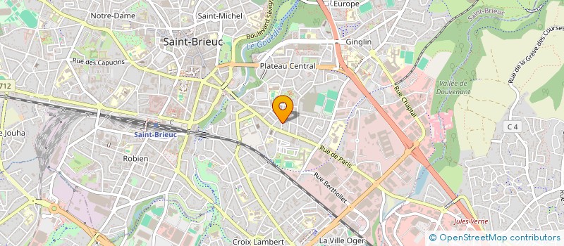 localisation de l'entreprise SCI SAINT GUENO à SAINT-BRIEUC