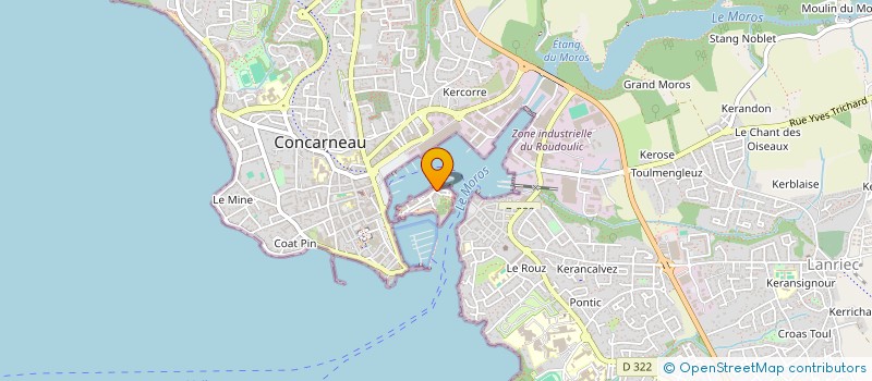 localisation de l'entreprise SCI SAINT GUENOLE 14  CONCARNEAU