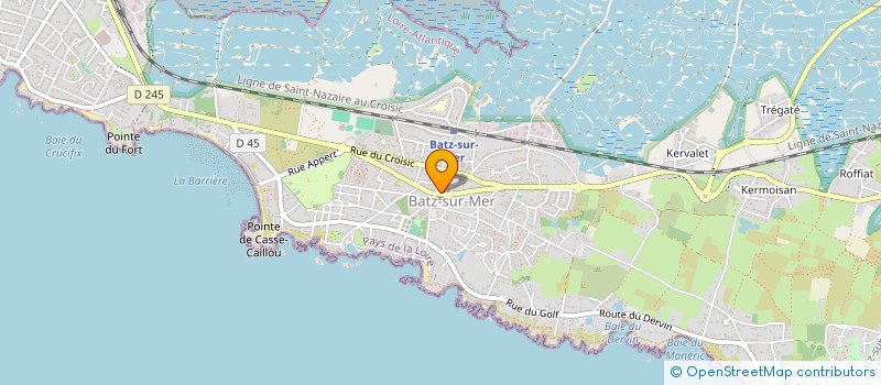 localisation de l'entreprise SCI SAINT GUENOLE  BATZ-SUR-MER