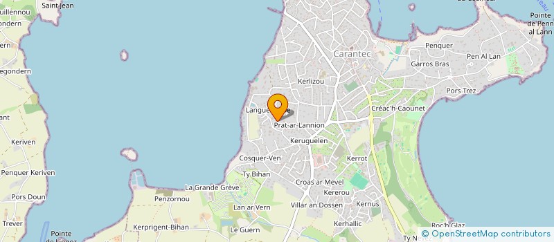 localisation de l'entreprise SCI SAINT GUENOLE  CARANTEC