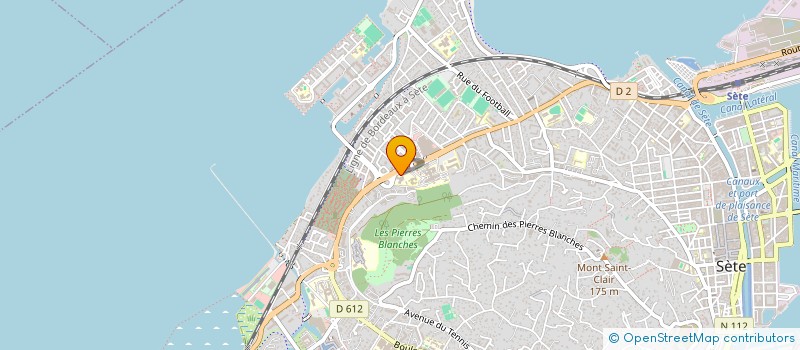 localisation de l'entreprise SCI SAINT GUILHEM  SETE