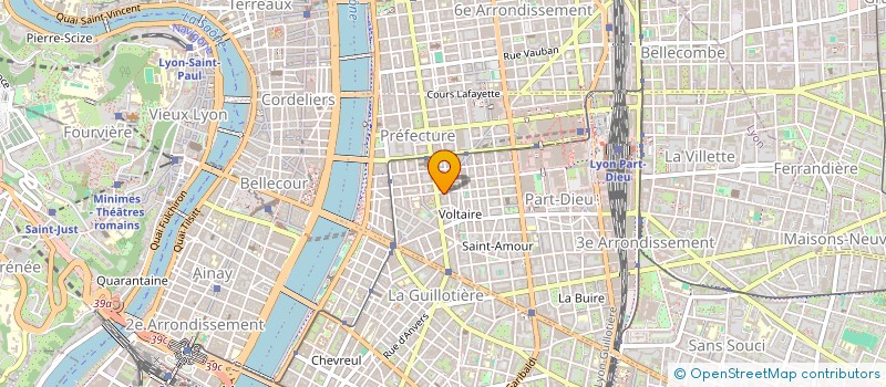 localisation de l'entreprise SCI SAINT HABIB  LYON