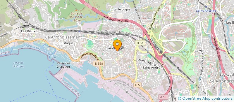 localisation de l'entreprise SCI SAINT HENRI CGJS à MARSEILLE