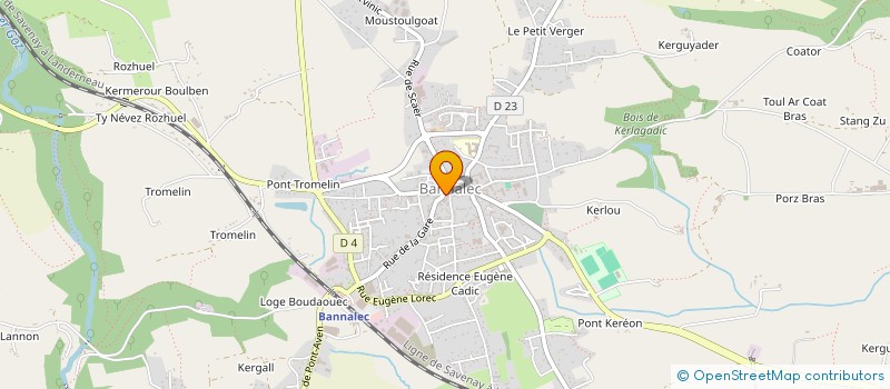 localisation de l'entreprise SCI SAINT HERBOT  BANNALEC