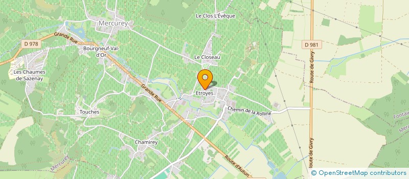 localisation de l'entreprise SCI SAINT-HILAIRE  MERCUREY