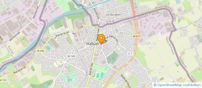 localisation de l'entreprise SCI SAINT HILAIRE  HALLUIN