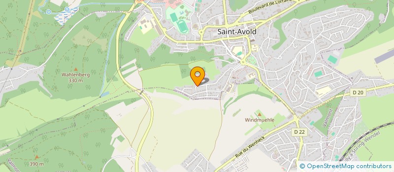 localisation de l'entreprise SCI SAINT HILAIRE à SAINT-AVOLD