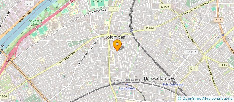 localisation de l'entreprise SCI SAINT HILAIRE  COLOMBES