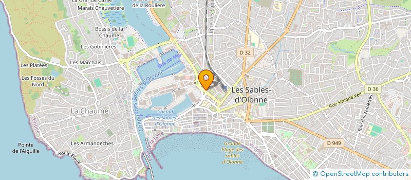 localisation de l'entreprise SCI SAINT HILAIRE à LES SABLES D'OLONNE